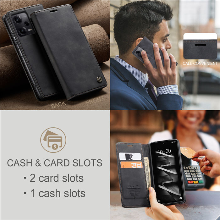 CaseMe Xiaomi POCO X5 Pro 5G Wallet Suede Leather Case