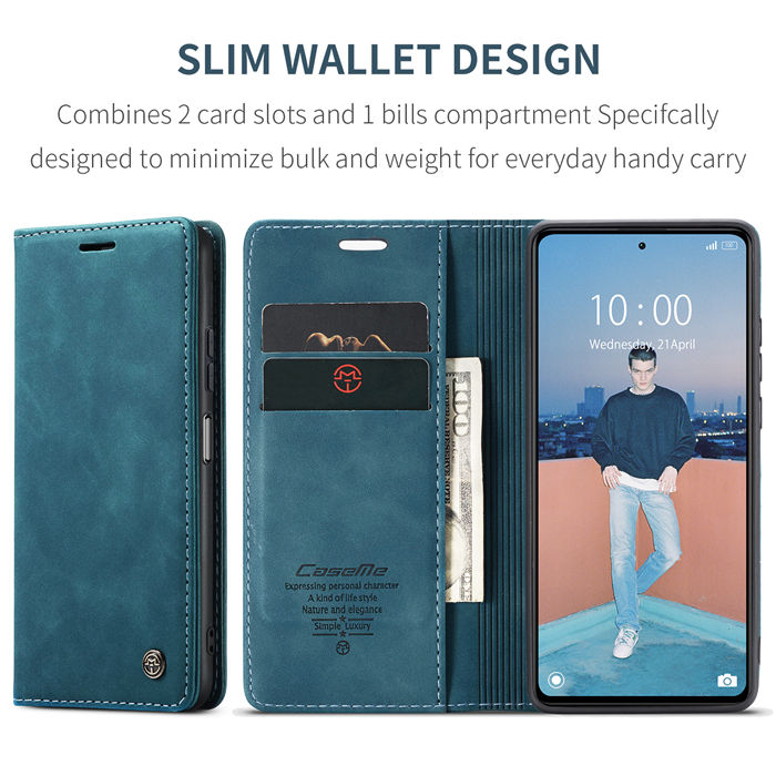 CaseMe Xiaomi POCO X5 Pro 5G Wallet Suede Leather Case