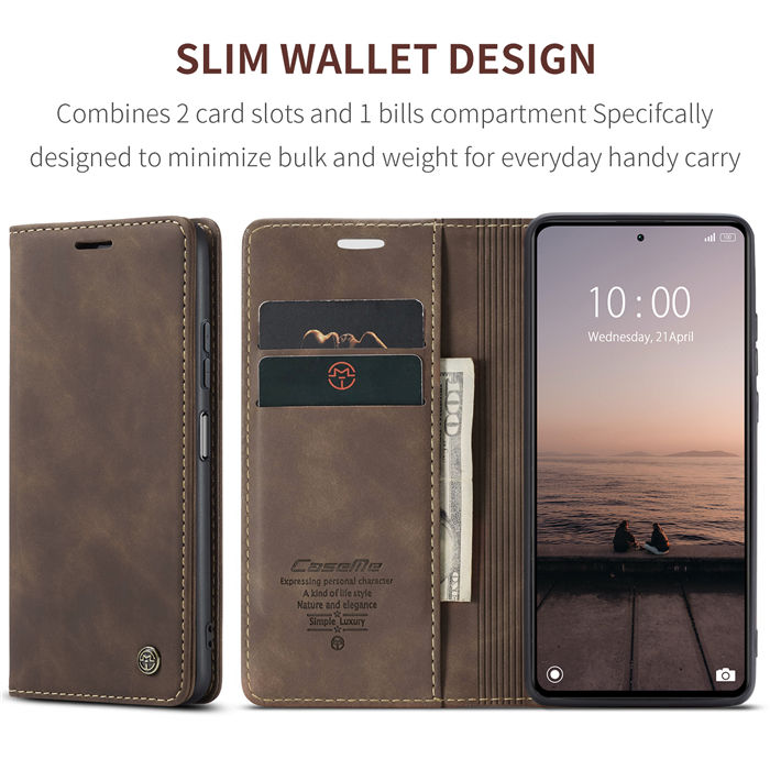 CaseMe Xiaomi POCO X5 Pro 5G Wallet Suede Leather Case