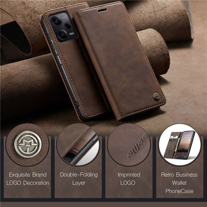 CaseMe Xiaomi POCO X5 Pro 5G Wallet Suede Leather Case