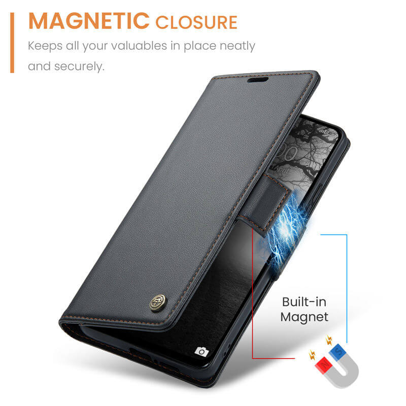 CaseMe Xiaomi Redmi Note 13 4G Wallet RFID Blocking Case