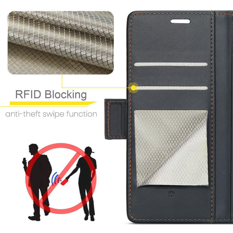 CaseMe Xiaomi Redmi Note 13 4G Wallet RFID Blocking Case