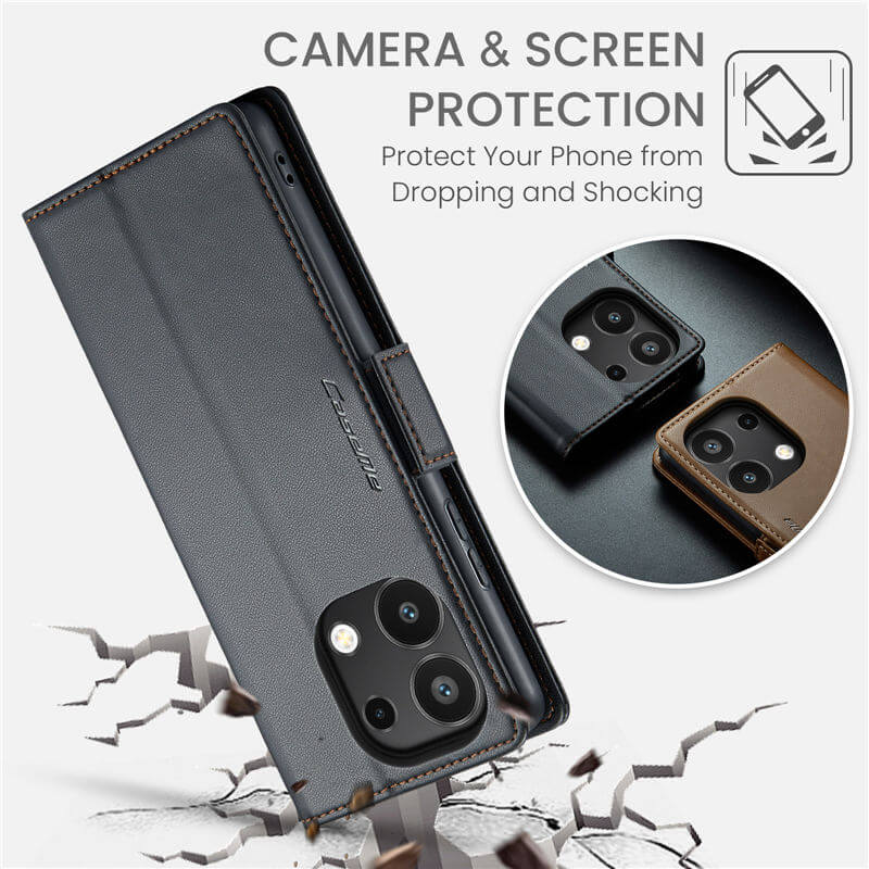 CaseMe Xiaomi Redmi Note 13 4G Wallet RFID Blocking Case