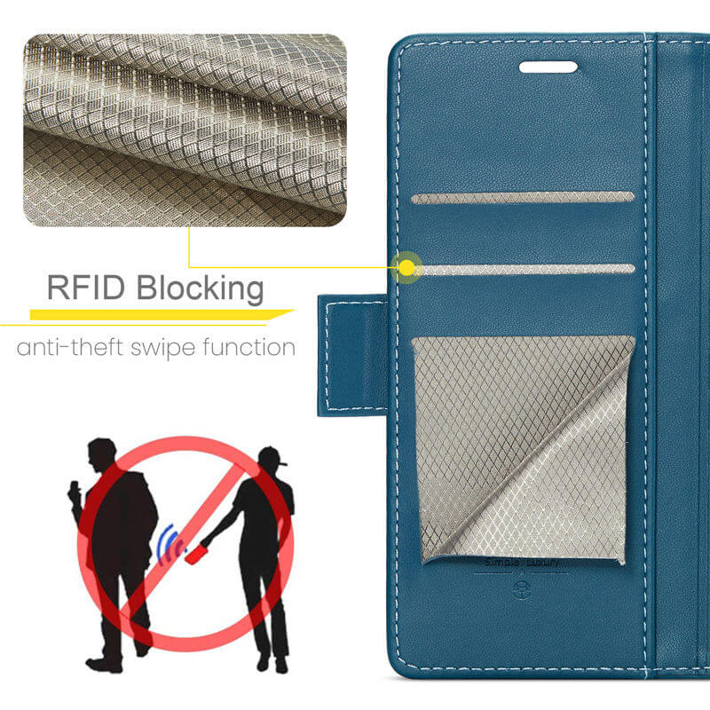 CaseMe Xiaomi Redmi Note 13 4G Wallet RFID Blocking Case