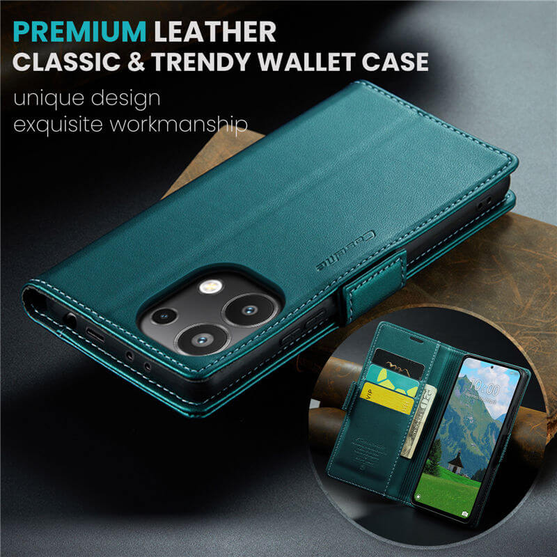 CaseMe Xiaomi Redmi Note 13 4G Wallet RFID Blocking Case