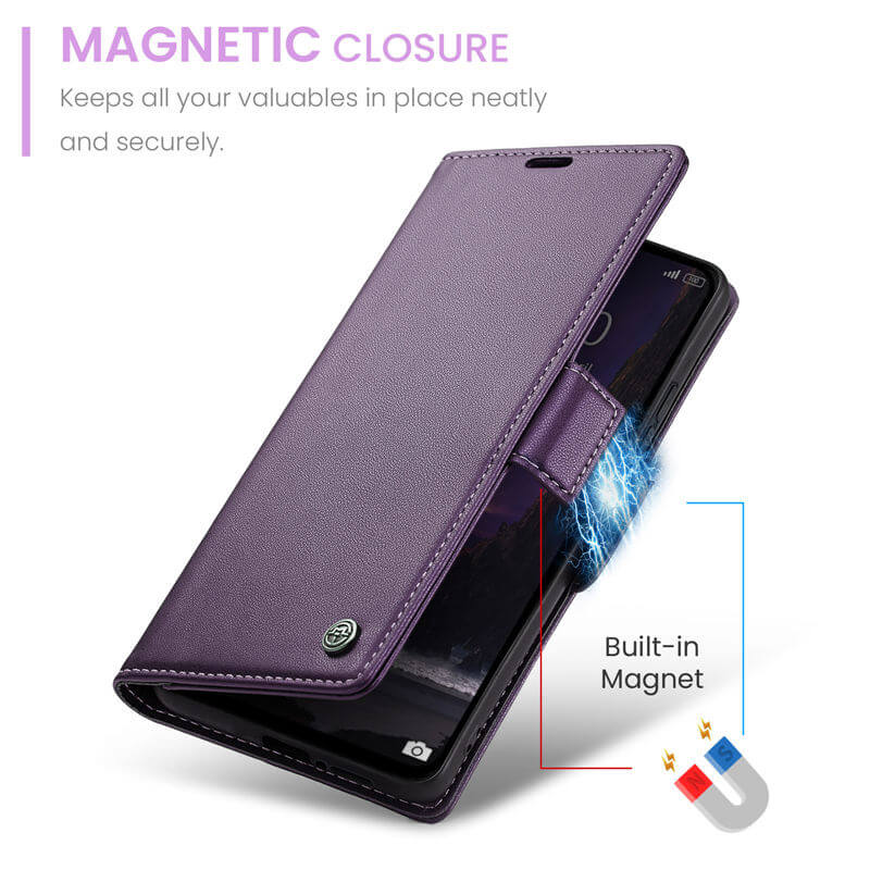 CaseMe Xiaomi Redmi Note 13 4G Wallet RFID Blocking Case