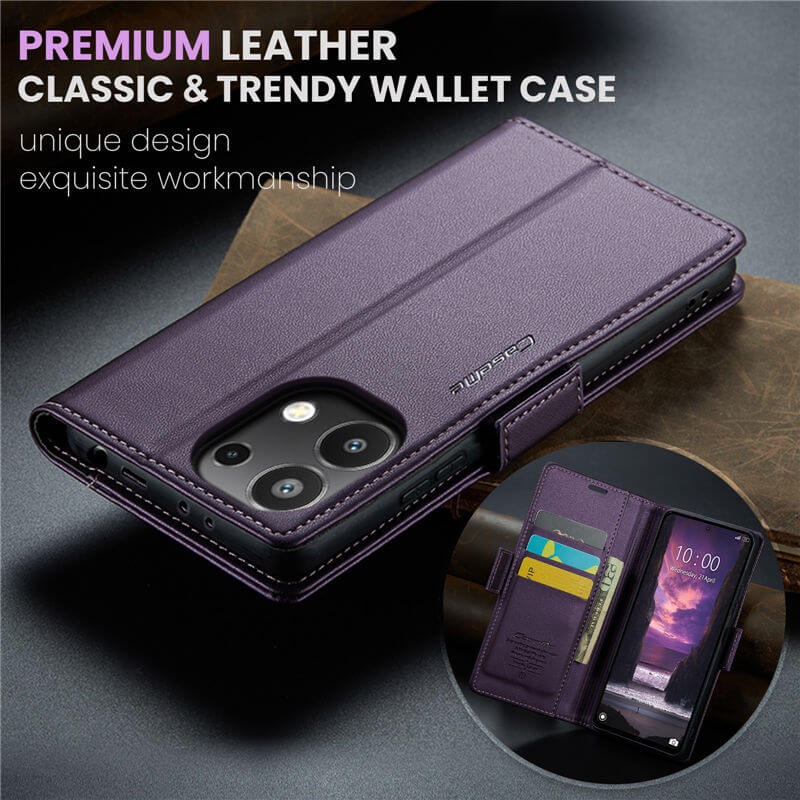 CaseMe Xiaomi Redmi Note 13 4G Wallet RFID Blocking Case