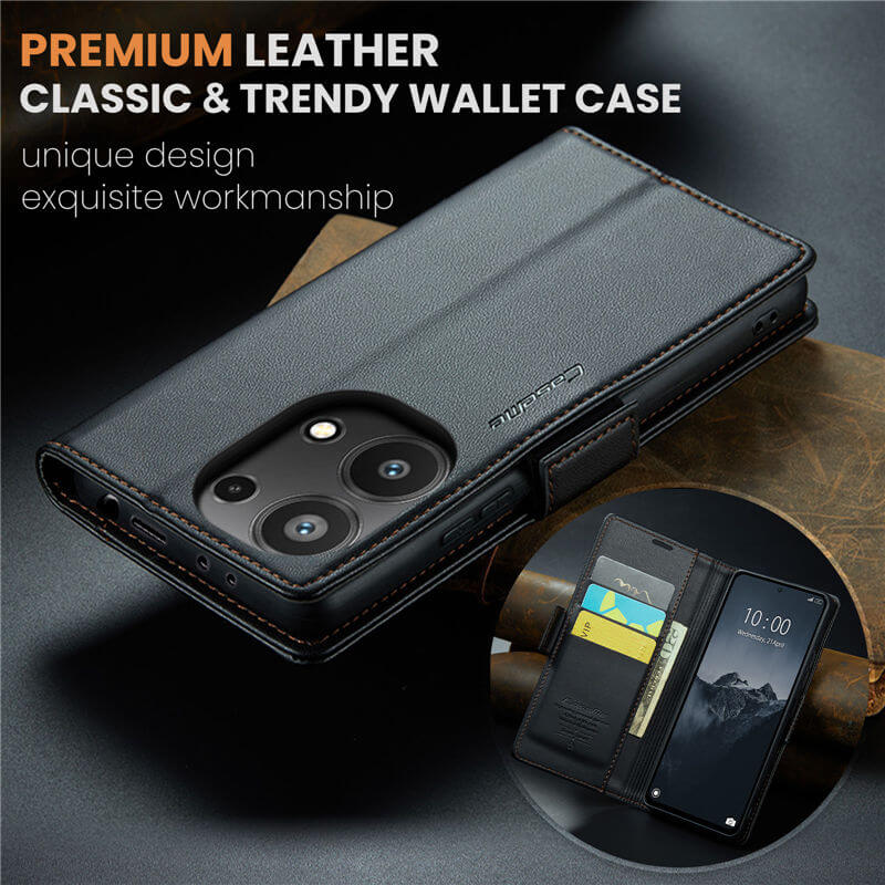 CaseMe Xiaomi Redmi Note 13 Pro 4G Wallet RFID Blocking Case