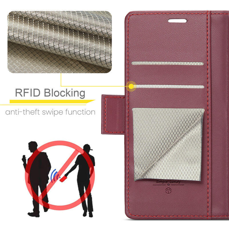 CaseMe Xiaomi Redmi Note 13 Pro 4G Wallet RFID Blocking Case