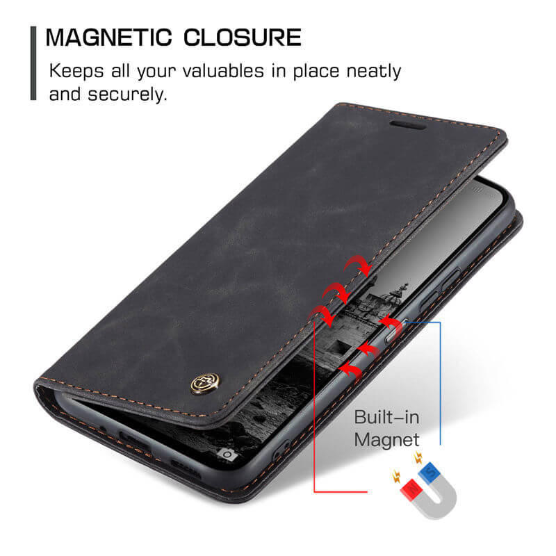 CaseMe Xiaomi Redmi 13 Wallet Suede Leather Case