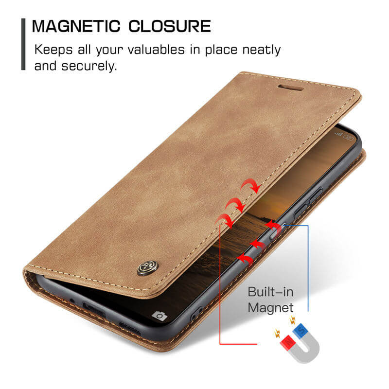 CaseMe Xiaomi Redmi 13 Wallet Suede Leather Case