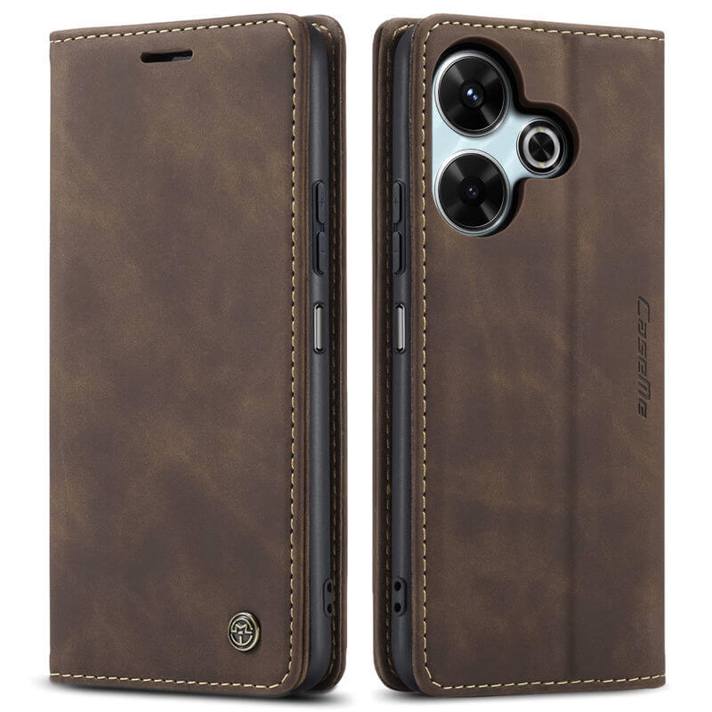 CaseMe Xiaomi Redmi 13 Wallet Suede Leather Case