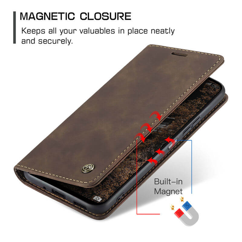 CaseMe Xiaomi Redmi 13 Wallet Suede Leather Case