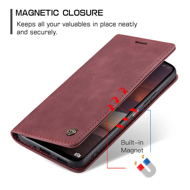 CaseMe Xiaomi Redmi 13 Wallet Suede Leather Case