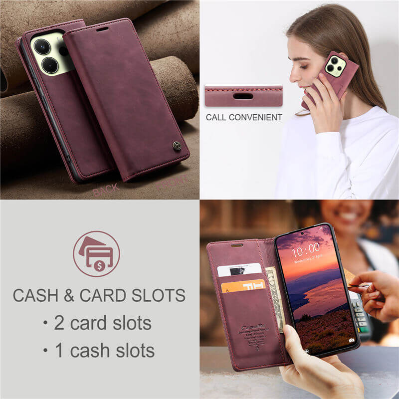 CaseMe Xiaomi Redmi Note 14 4G Wallet Case