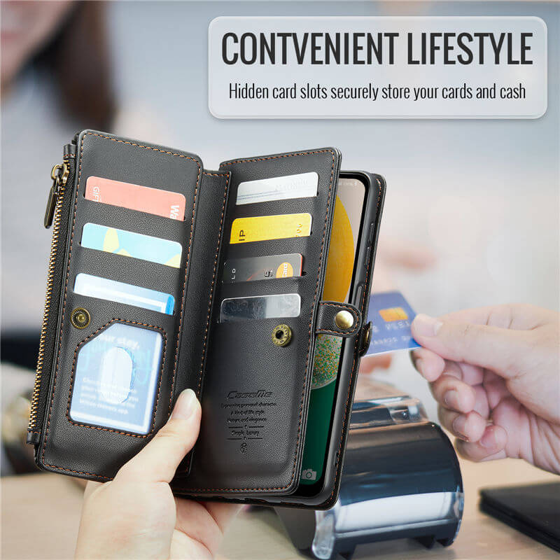 CaseMe Samsung Galaxy A13 5G Wallet RFID Blocking Crossbody Phone Case