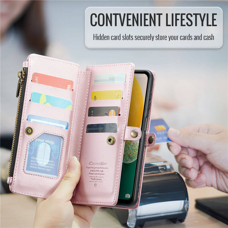 CaseMe Samsung Galaxy A13 5G Wallet RFID Blocking Crossbody Phone Case