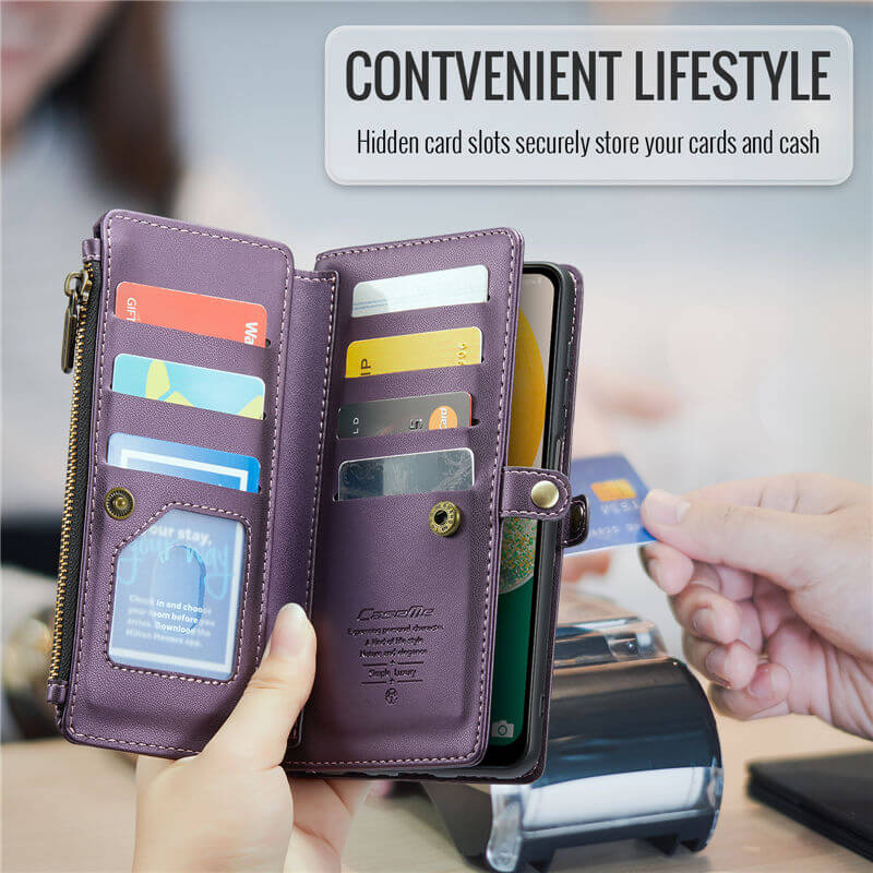 CaseMe Samsung Galaxy A13 5G Wallet RFID Blocking Crossbody Phone Case