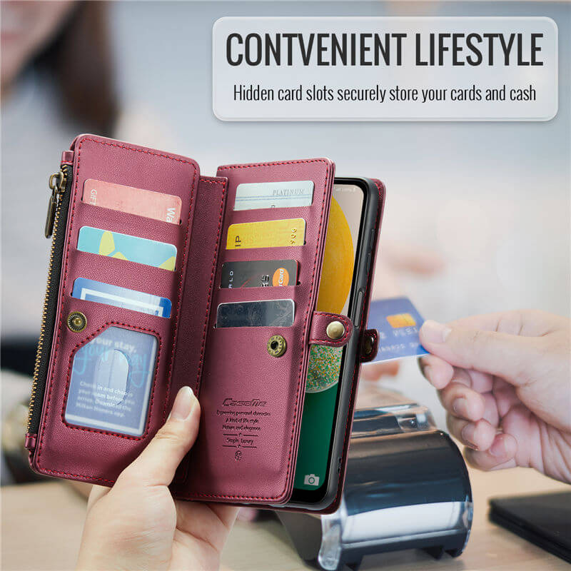 CaseMe Samsung Galaxy A13 5G Wallet RFID Blocking Crossbody Phone Case