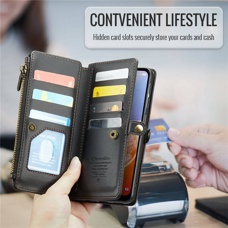 CaseMe Samsung Galaxy A14 Wallet RFID Blocking Crossbody Phone Case