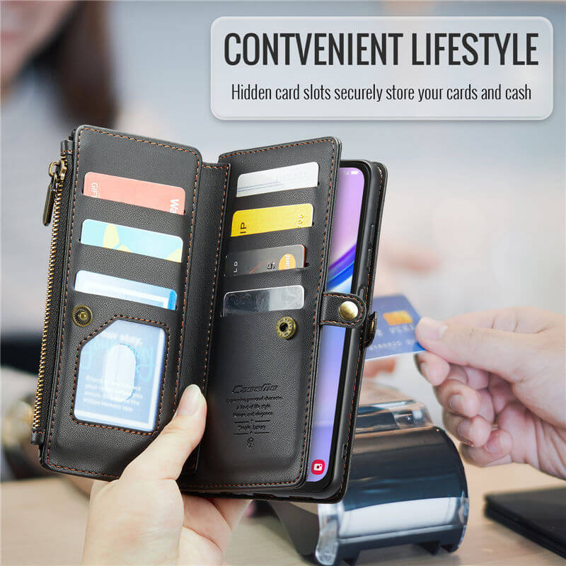 CaseMe Samsung Galaxy A15 Wallet RFID Blocking Crossbody Phone Case