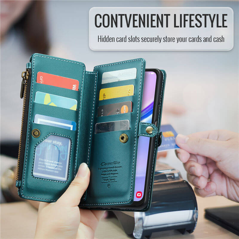 CaseMe Samsung Galaxy A15 Wallet RFID Blocking Crossbody Phone Case