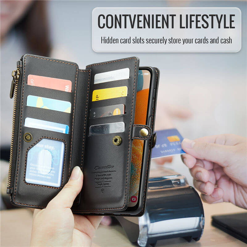 CaseMe Samsung Galaxy A23 Wallet RFID Blocking Crossbody Phone Case