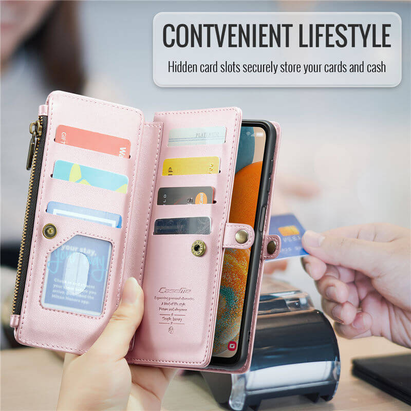 CaseMe Samsung Galaxy A23 Wallet RFID Blocking Crossbody Phone Case