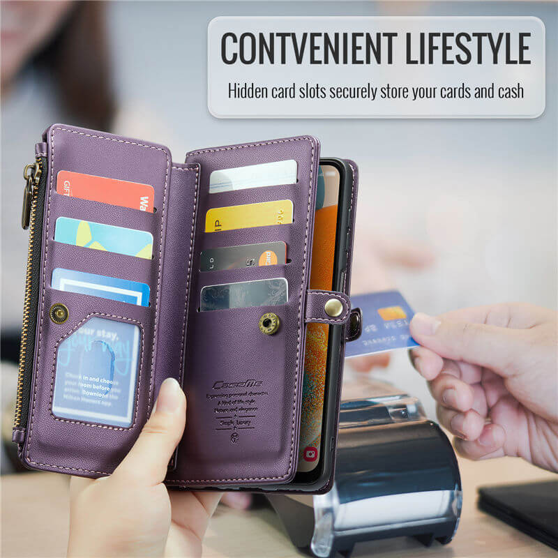 CaseMe Samsung Galaxy A23 Wallet RFID Blocking Crossbody Phone Case