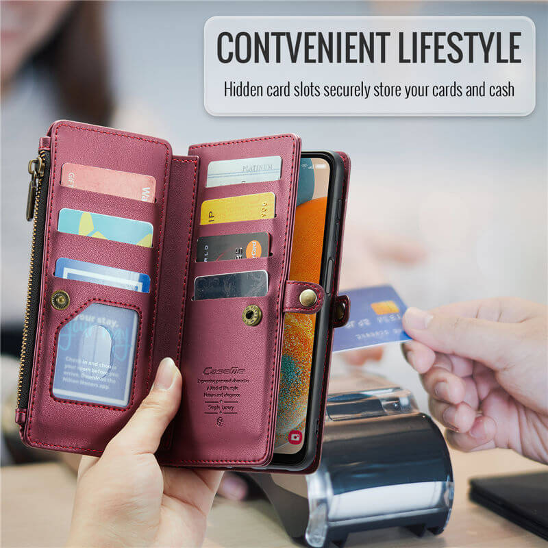 CaseMe Samsung Galaxy A23 Wallet RFID Blocking Crossbody Phone Case