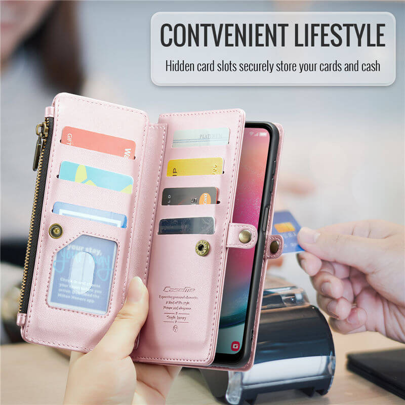 CaseMe Samsung Galaxy A24 Wallet RFID Blocking Crossbody Phone Case