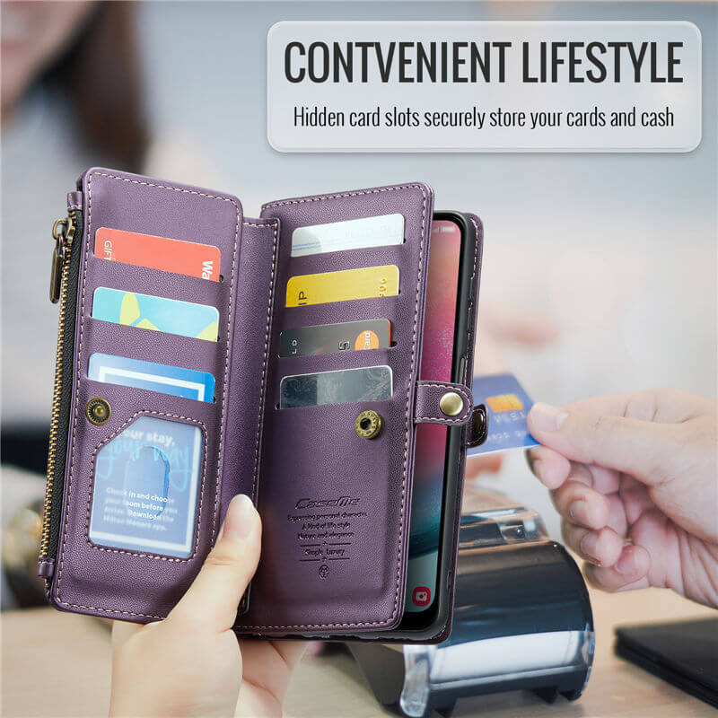 CaseMe Samsung Galaxy A24 Wallet RFID Blocking Crossbody Phone Case