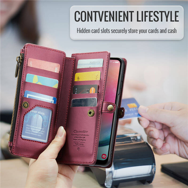 CaseMe Samsung Galaxy A24 Wallet RFID Blocking Crossbody Phone Case