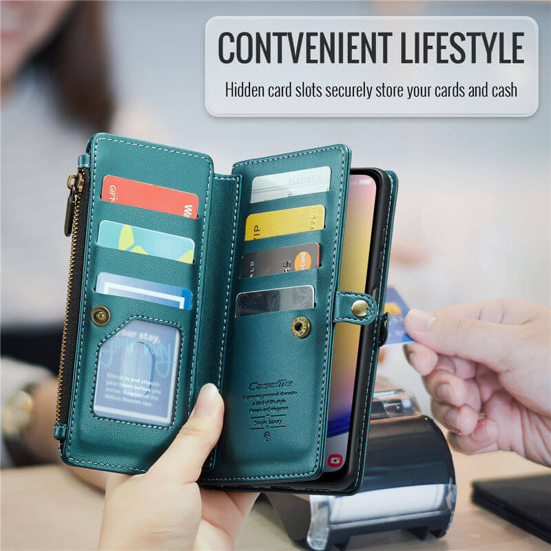 CaseMe Samsung Galaxy A25 Wallet RFID Blocking Crossbody Phone Case