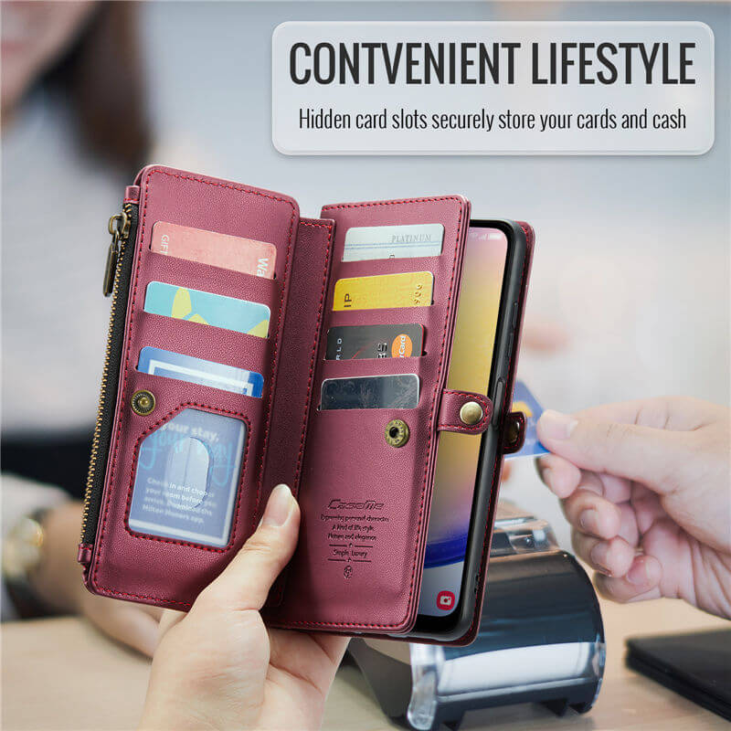 CaseMe Samsung Galaxy A25 Wallet RFID Blocking Crossbody Phone Case