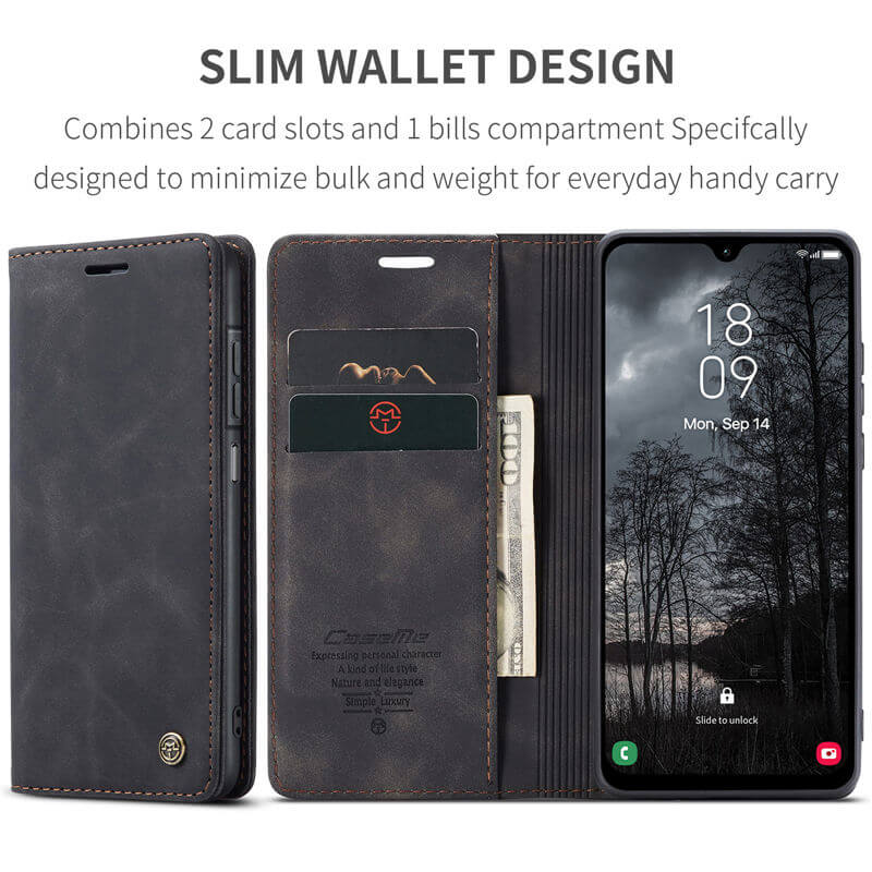 CaseMe Samsung Galaxy A26 5G Wallet Suede Leather Case