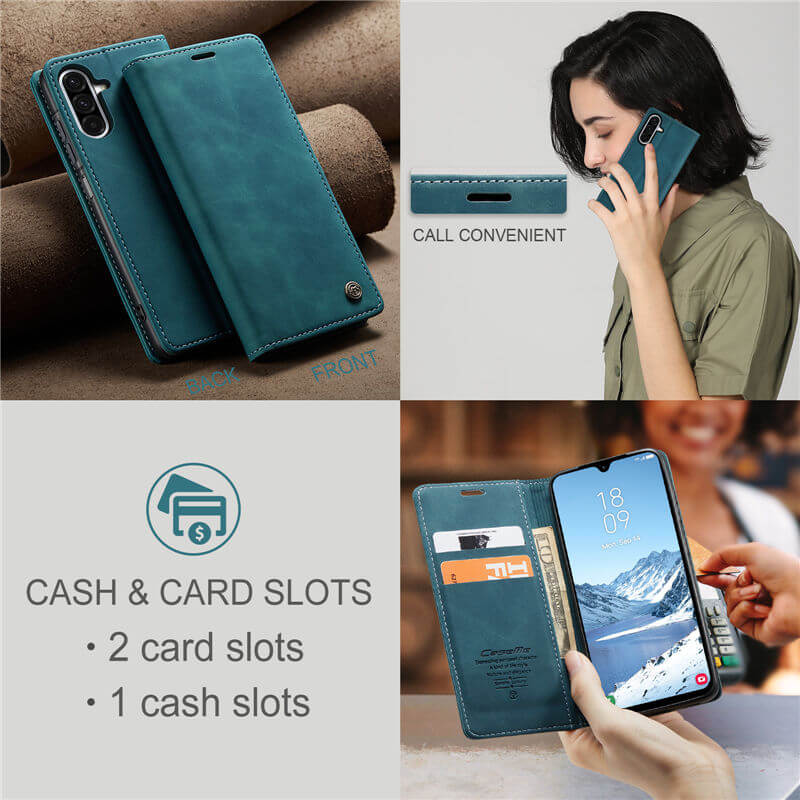 CaseMe Samsung Galaxy A26 5G Wallet Suede Leather Case