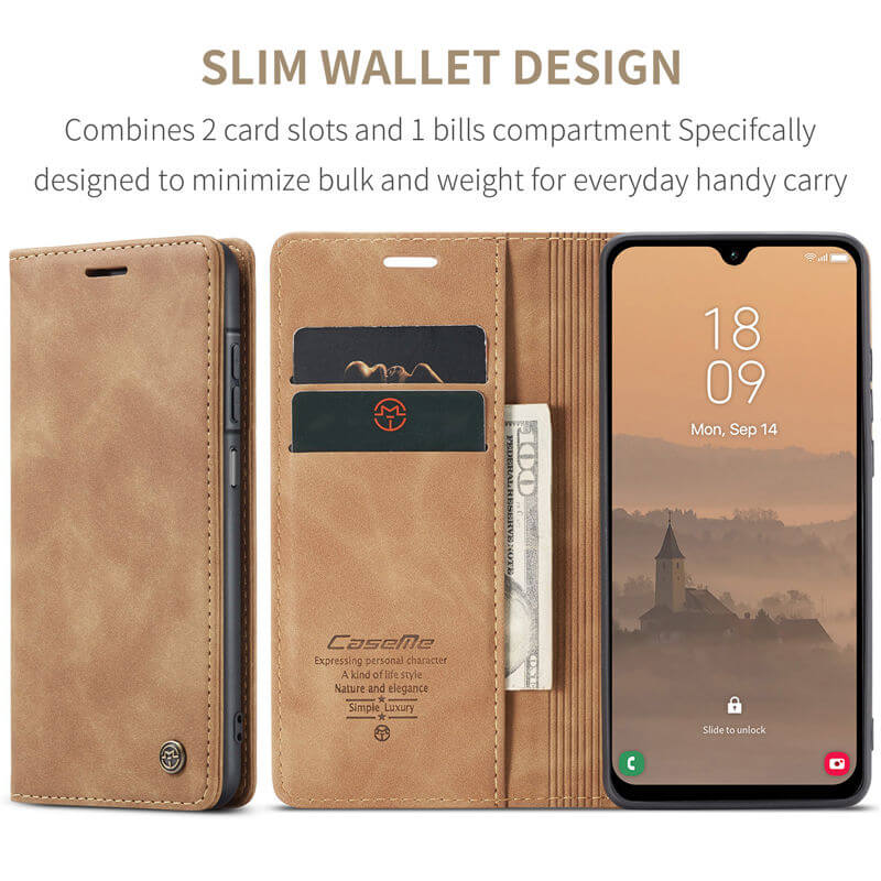 CaseMe Samsung Galaxy A26 5G Wallet Suede Leather Case