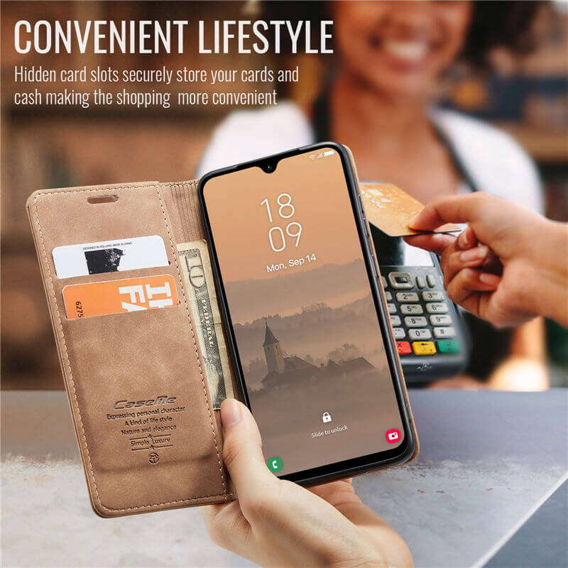 CaseMe Samsung Galaxy A26 5G Wallet Suede Leather Case