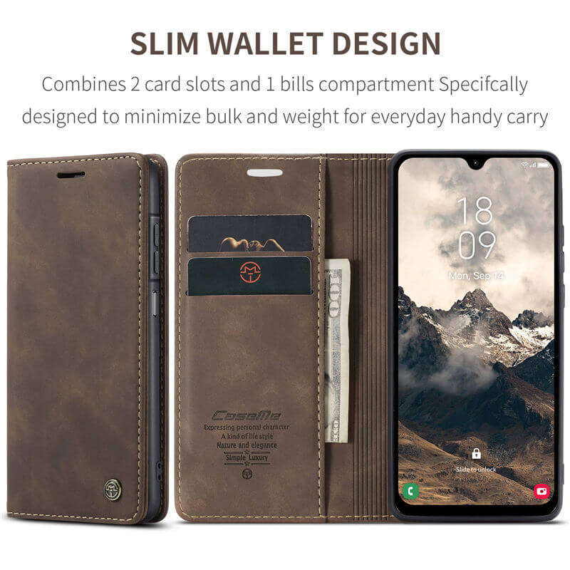 CaseMe Samsung Galaxy A26 5G Wallet Suede Leather Case