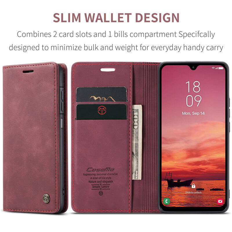 CaseMe Samsung Galaxy A26 5G Wallet Suede Leather Case