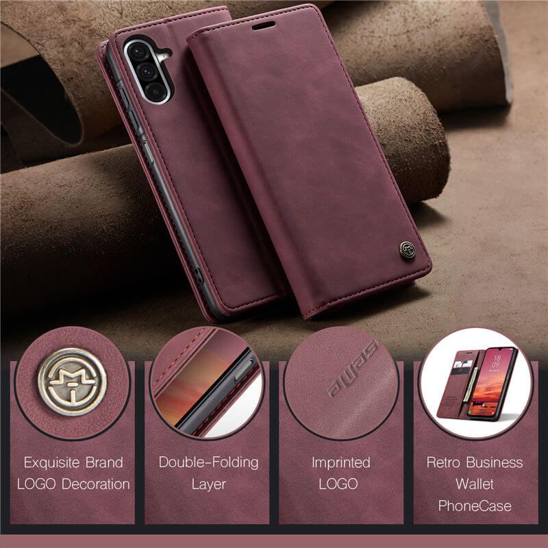 CaseMe Samsung Galaxy A26 5G Wallet Suede Leather Case