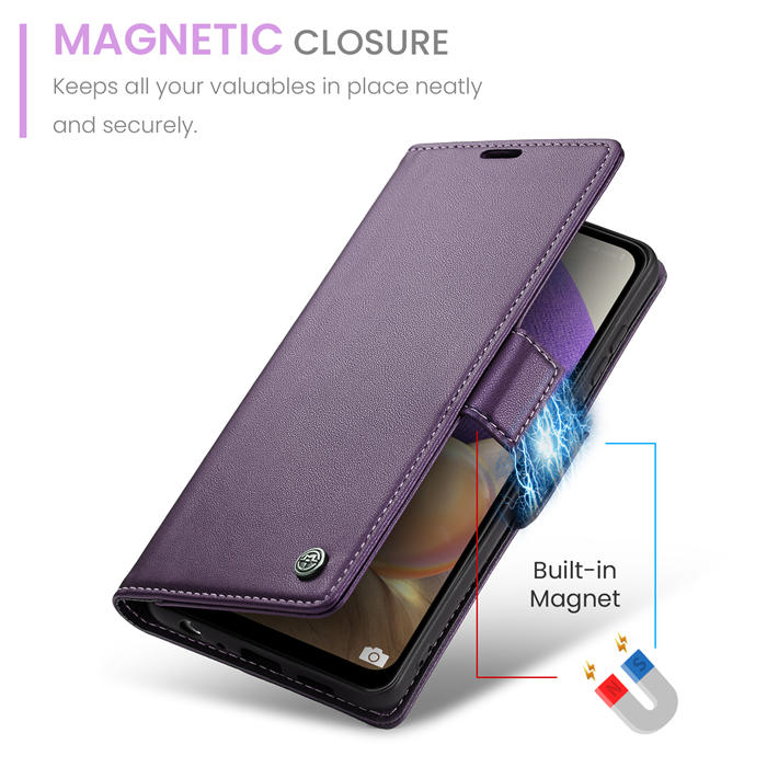 CaseMe Samsung Galaxy A32 5G Wallet RFID Blocking Magnetic Buckle Case