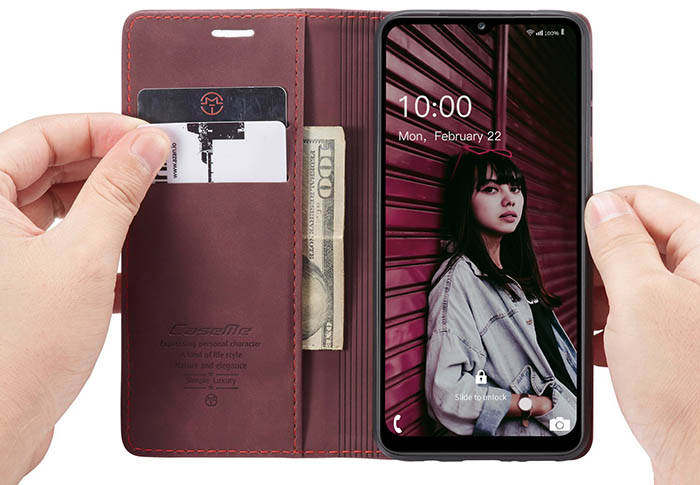 CaseMe Samsung Galaxy A32 5G Wallet Kickstand Magnetic Flip Leather Case