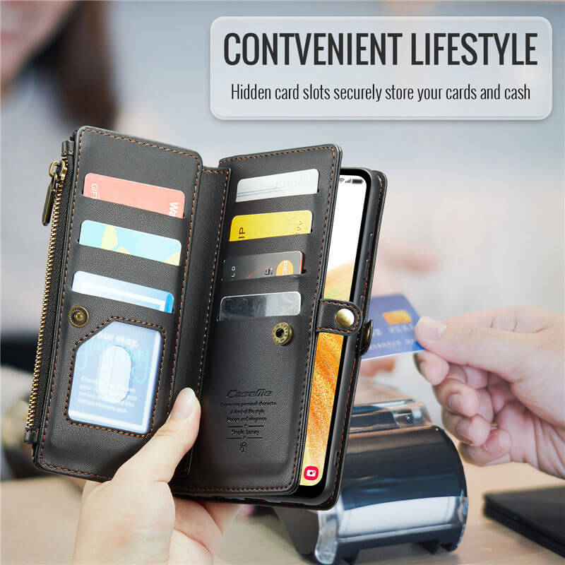 CaseMe Samsung Galaxy A33 5G Wallet RFID Blocking Crossbody Phone Case