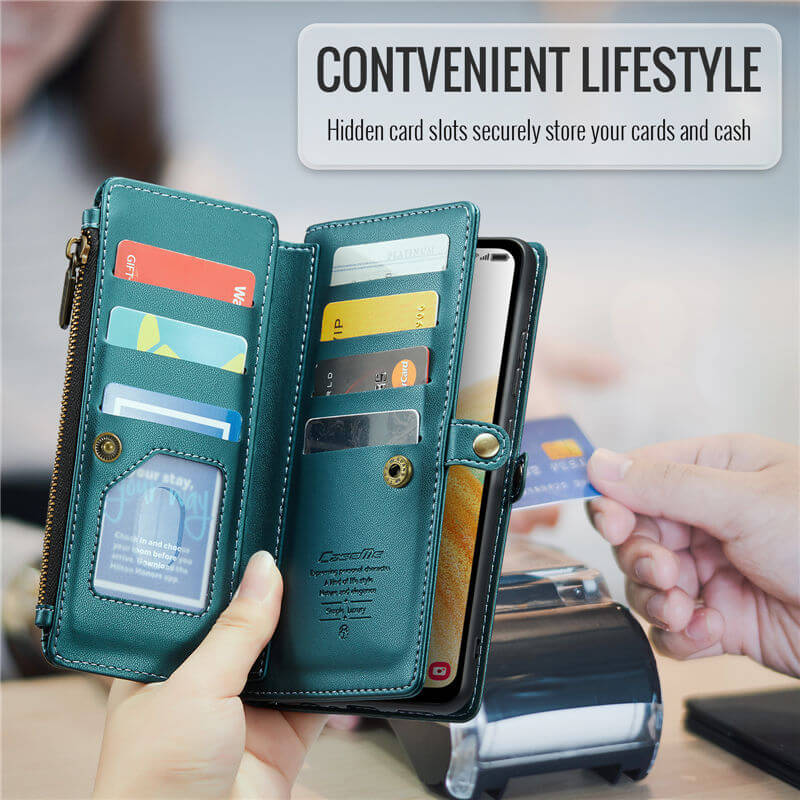 CaseMe Samsung Galaxy A33 5G Wallet RFID Blocking Crossbody Phone Case