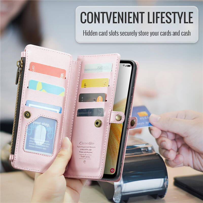 CaseMe Samsung Galaxy A33 5G Wallet RFID Blocking Crossbody Phone Case