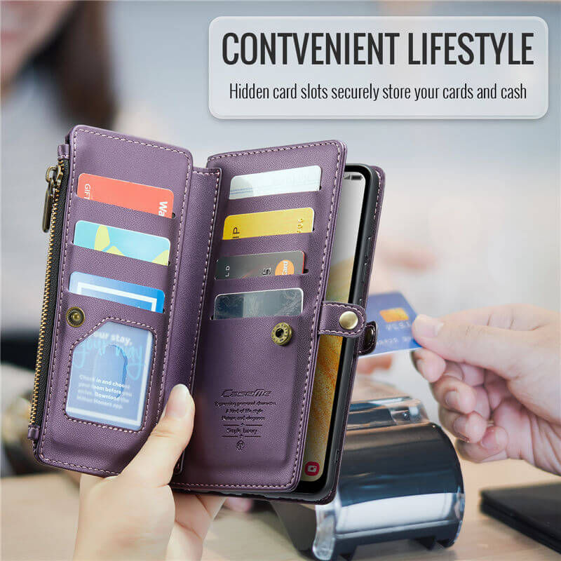 CaseMe Samsung Galaxy A33 5G Wallet RFID Blocking Crossbody Phone Case