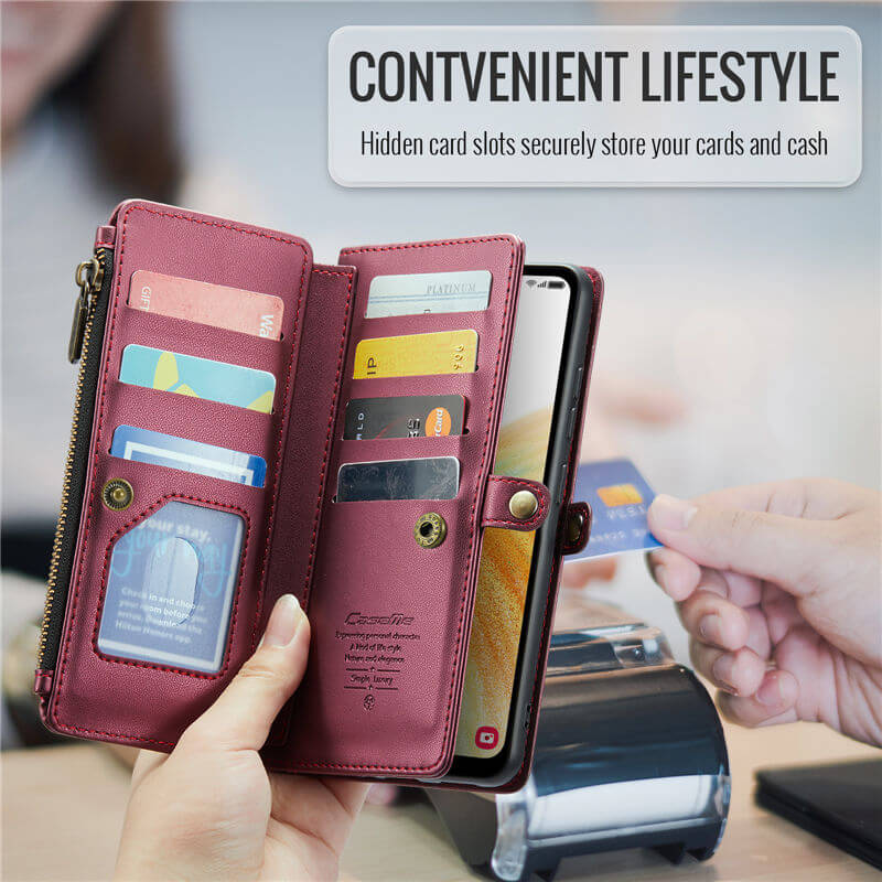 CaseMe Samsung Galaxy A33 5G Wallet RFID Blocking Crossbody Phone Case