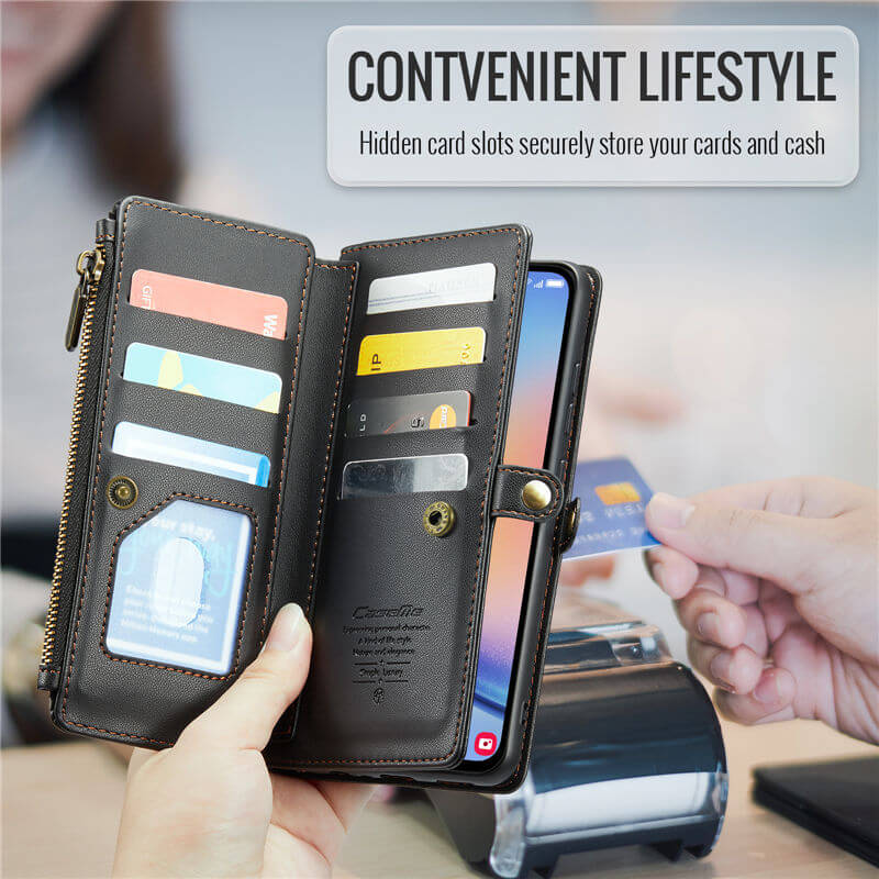 CaseMe Samsung Galaxy A34 5G Wallet RFID Blocking Crossbody Phone Case